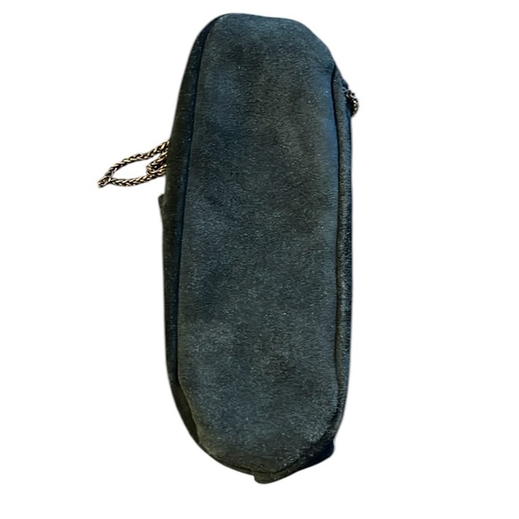 Free People Navy Suede Chain Link Cross Body purse - Picture 3 of 6